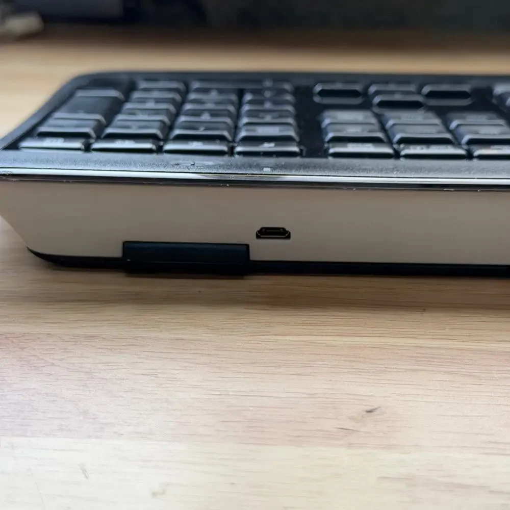 Logitech K800 Wireless Bluetooth Rechargable Keyboard w/ Unifying Receiver Black
